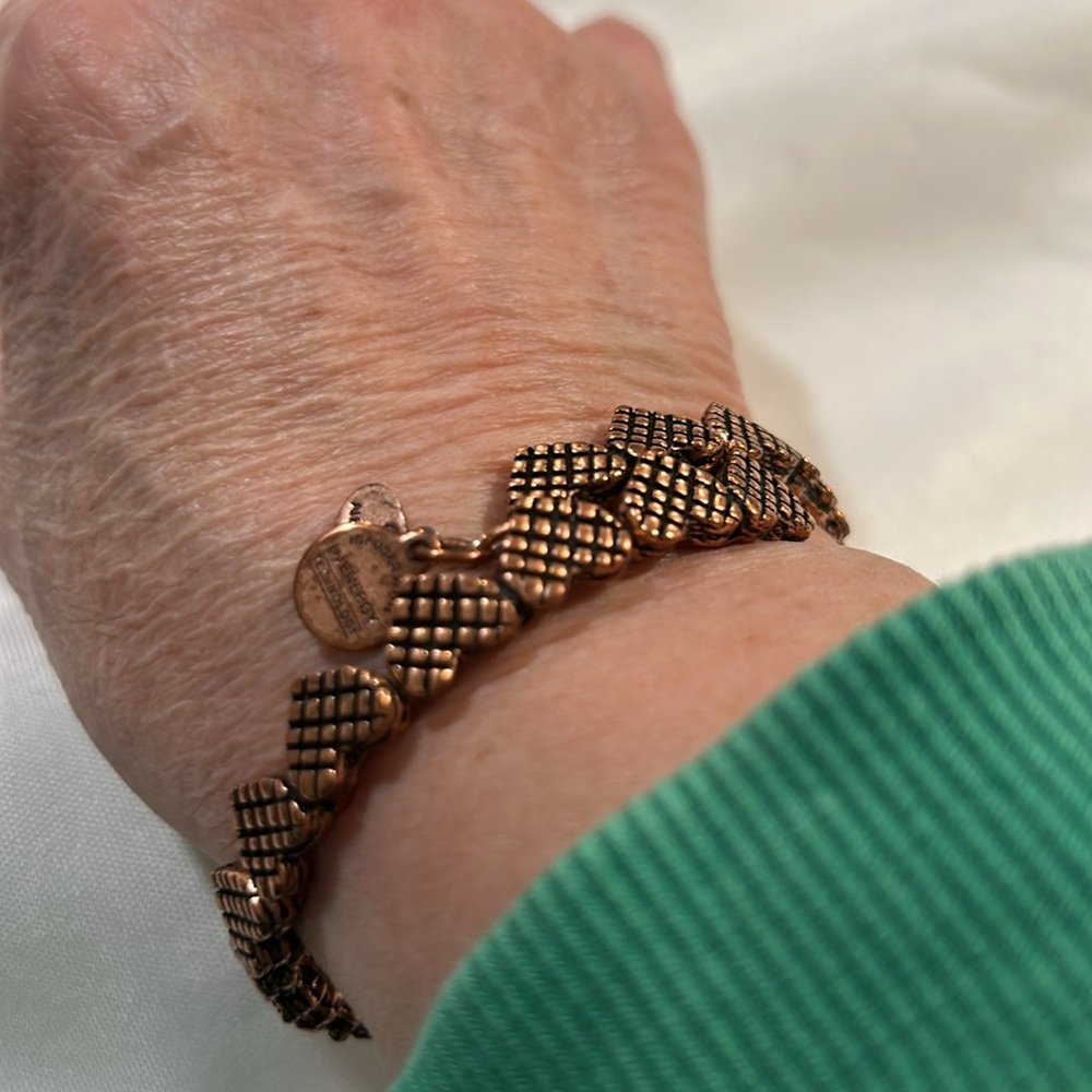 Vintage ALEX AND ANI rose gold heart wrap. This is a very rare limited bracelet